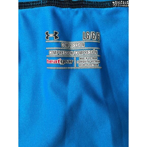 5-80 UNDER ARMOUR Compression Pants HEAT GEAR Sky-Blue Large - Picture 7 of 8